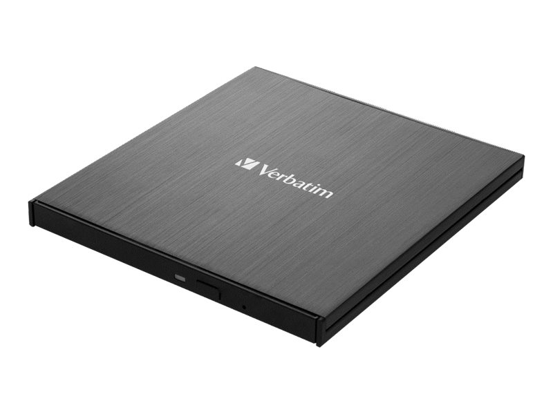 Verbatim Ultra HD 4K - Laufwerk - BDXL Writer - 6x/4x - SuperSpeed USB 3.1 Gen 1 - extern (13,3 cm Slim Line)4xLesegeschwindigkeit - 6xSchreibgeschwindigkeit - BD/BD-R/BD-R/DL/CD/DVD - 133x145x11mm -