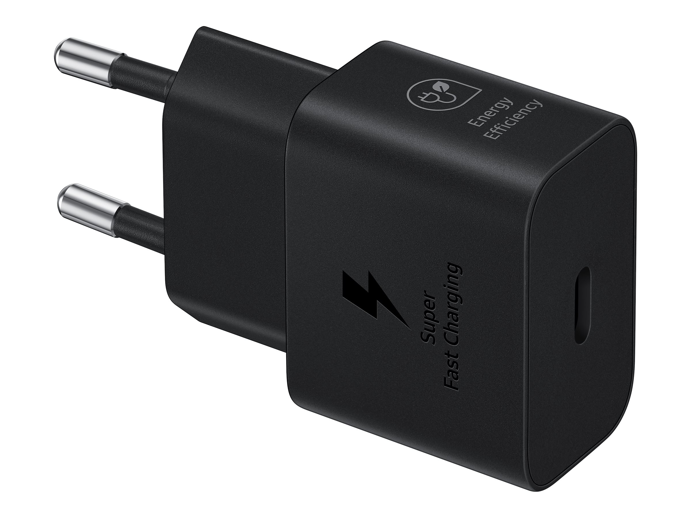 Samsung EP-T2510X - Netzteil - mit Datenkabel - 25 Watt - 3 A - PD 3.0, PD/PPS, SFC (USB-C)auf Kabel: USB-C - Schwarz