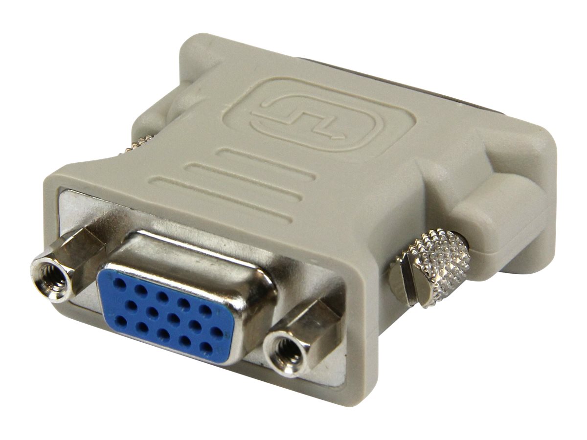 StarTech.com StarTech VGA auf DVI Monitor Adapter - St/Bu - Grau - VGA HD15 zu DVI-I Kupplung - VGA-Adapter - DVI-I (M) zu HD-15 (VGA) (W) - beige - für P/N: MXT101MMHD15 - MXT101MMHD6