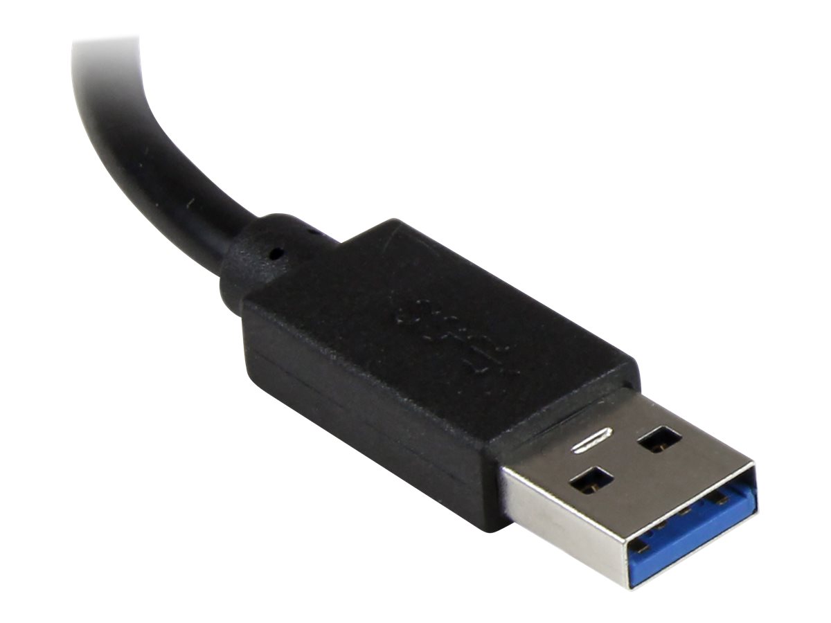 StarTech.com 3 Port USB 3.0 Hub mit Gigabit EthernetAdapter aus Aluminum - Kompakter USB3 Hub mit GbE - Hub - 3 x SuperSpeed USB 3.0 + 1 x 10/100/1000 - Desktop - für P/N: PEXUSB3S2EI - PEXUSB3S42 - P