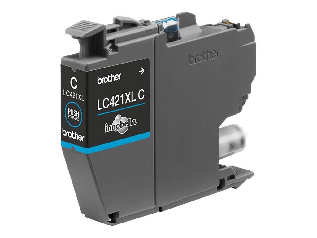 Brother LC421XLC - Hohe Ergiebigkeit - Cyanoriginal - Tintenpatrone - für Brother DCP-J1140DW - DCP-J1800DW - MFC-J1010DW - MFC-J1012DW