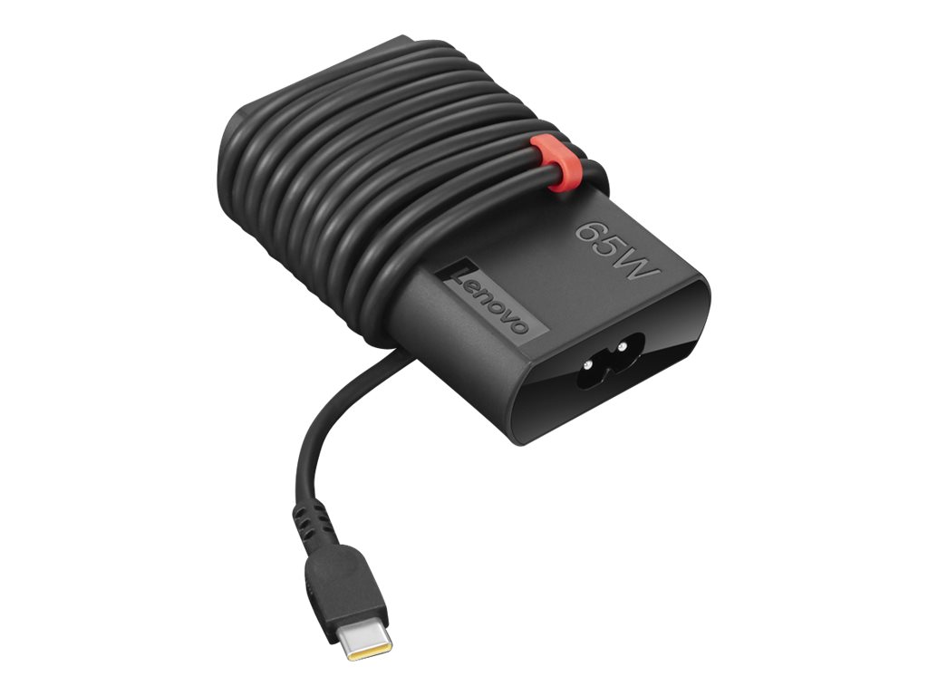 Lenovo ThinkPad 65W Slim AC Adapter (USB Type-C)Netzteil - Wechselstrom 90-265 V - 65 watt - Schwarz - für ThinkPad T16 Gen 4 21QN