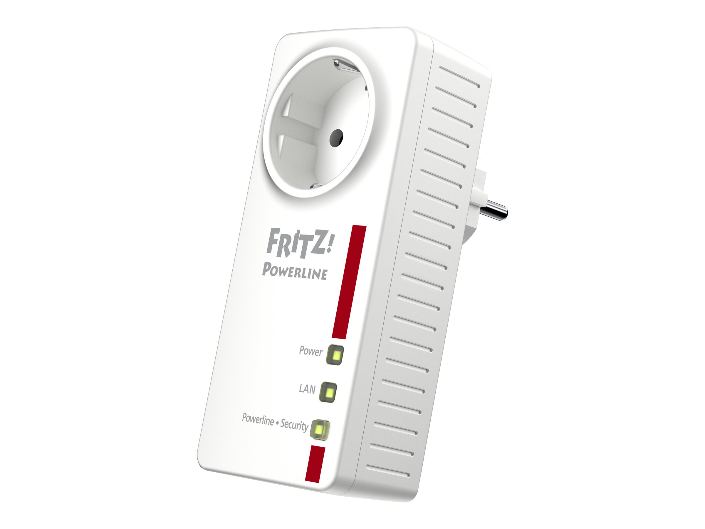 FRITZ! Powerline 1220E - Powerline-Adapter-Kit 1GbE, HomePlug AV (HPAV)2.0 - IEEE 1901 - an Wandsteckdose anschließbar (Packung mit 2)