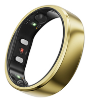 RINGCONN Gen 2, Smart-Ring Aktivitäts-Tracker, 13,5 mAh, Wasserfest, IP68Smart Ring - Bluetooth 5.0 - IP68 - 12 mAh - Größe 13 - 2-3 g - Royal Gold