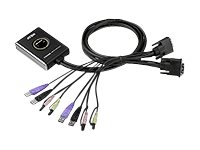 ATEN CS682, 1920 x 1200 Pixel, WUXGA, 3,23 W, Schwarz2-Port - Kunststoff - Silber; Schwarz; Grün; Pink; Violett; Weiß - 0°C-50°C