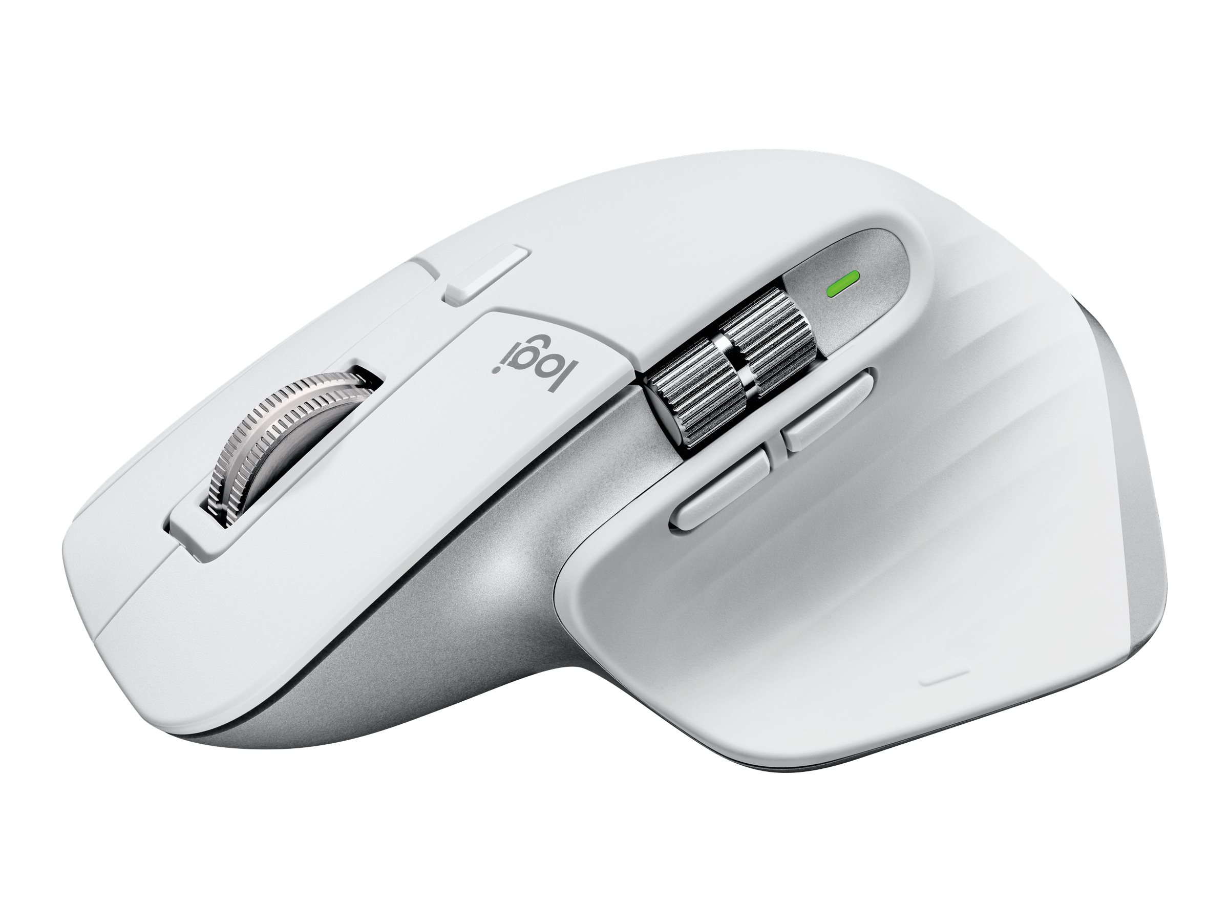 Logitech Master Series MX Master 3S - Mausergonomisch - optisch - 7 Tasten - kabellos - Bluetooth - 2.4 GHz - Logitech Logi Bolt USB-Empfänger - Pale Gray
