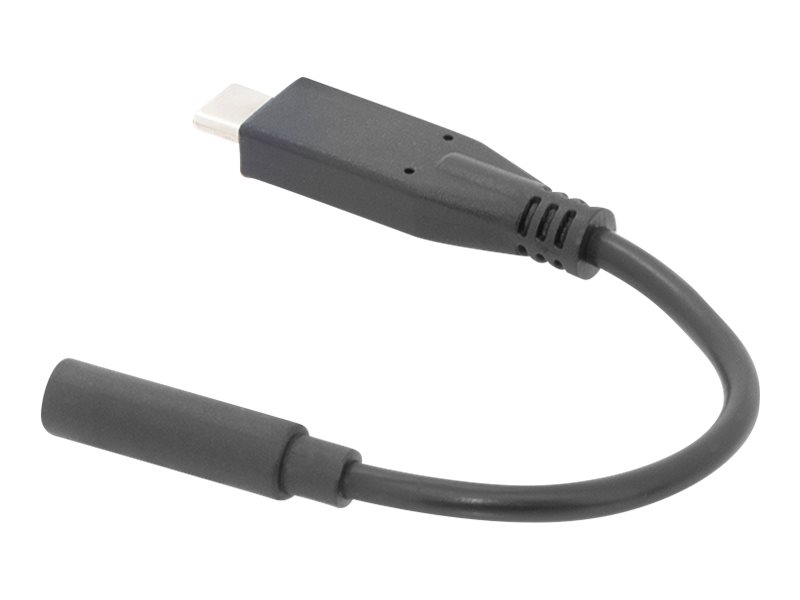 DIGITUS USB-C Audio Adapter / Konverter, USB-C/Stecker - 3.5mm Klinke/BuchseUSB-C männlich zu mini-phone stereo 3.5 mm weiblich - 20 cm - Schwarz