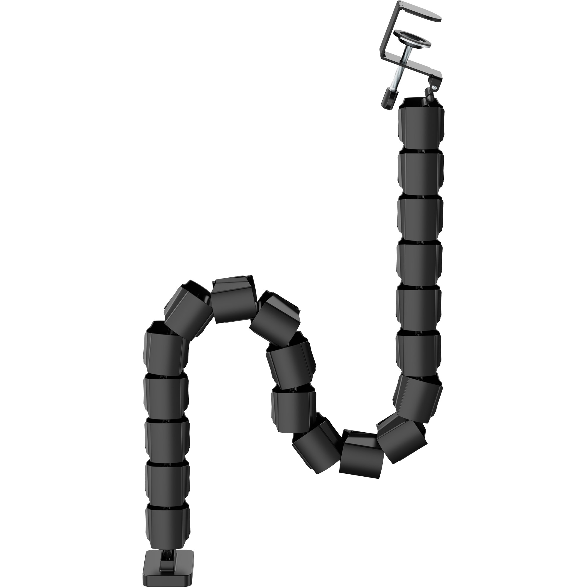 InLine Kabelkanal flexibel - höhenverstellbare Tische mit Tischklemme - schwarzKabelkanal flexibel - höhenverstellbare Tische mit Tischklemme - schwarz