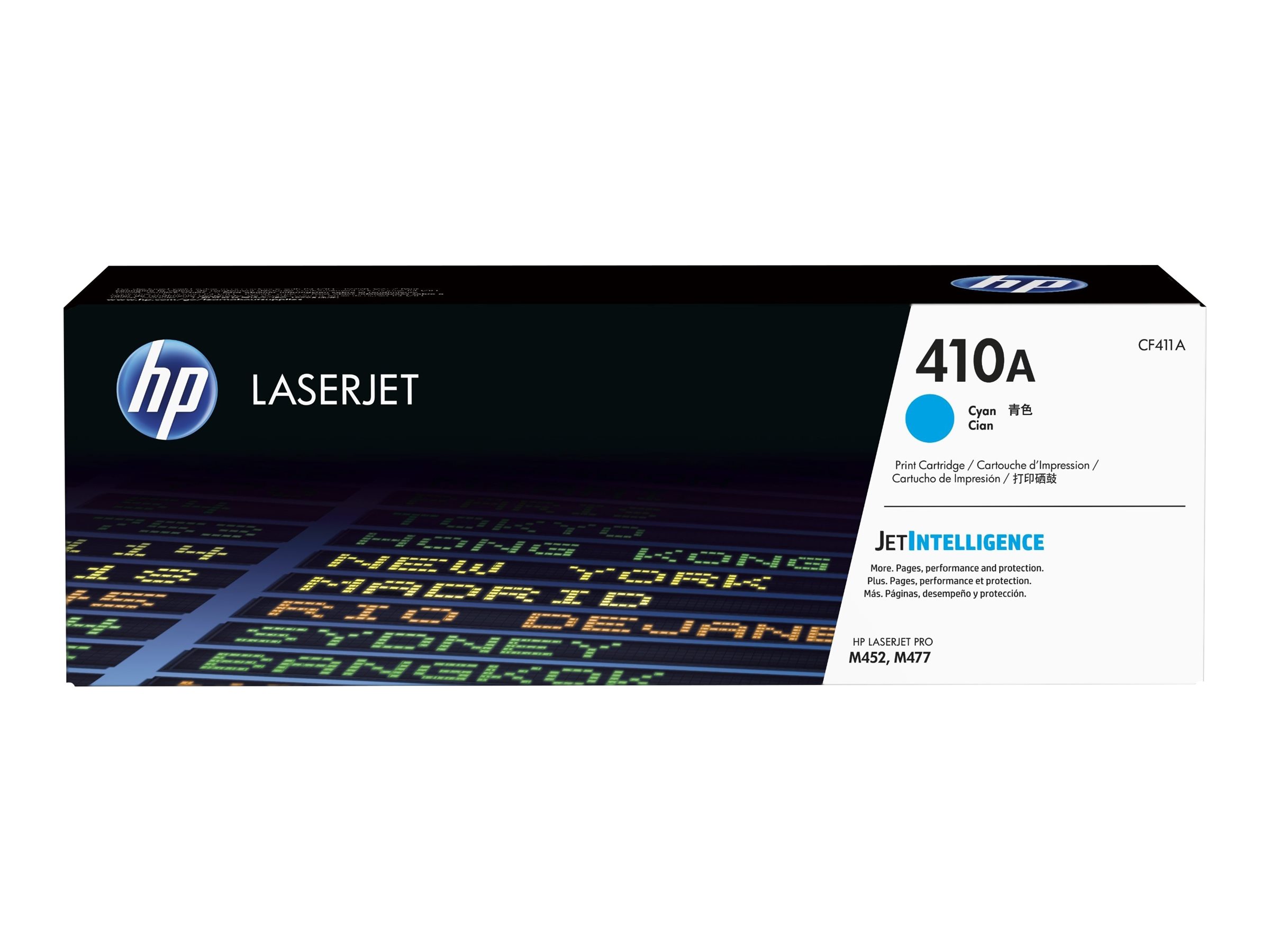 HP 410A - Cyan - original - LaserJet - Tonerpatrone (CF411A)für Color LaserJet Pro M452 - MFP M377 - MFP M477