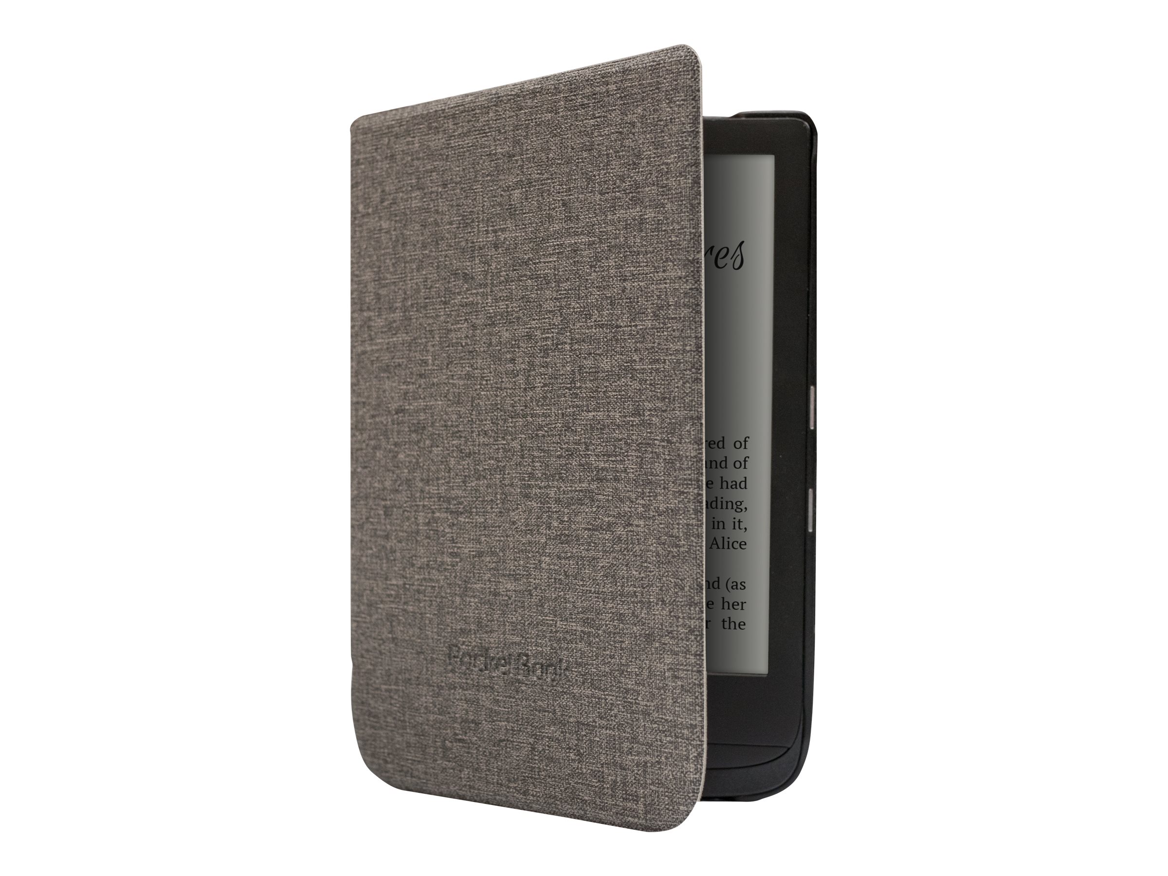 Pocketbook Shell series - Flip-Hülle für eBook-ReaderKunststoff - Polyurethan - Microfiber - Grau - 6" - für PocketBook Basic Lux 2 - Touch Lux 4