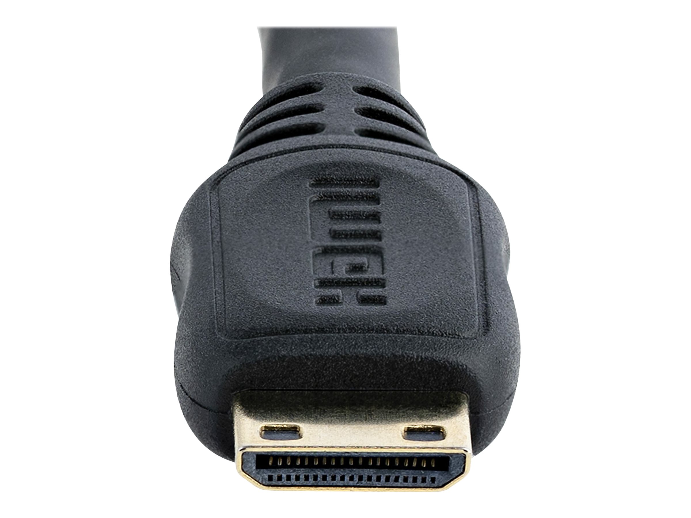 StarTech.com 13cm High-Speed HDMI-Kabel - HDMIauf HDMI Mini - Buchse/Stecker - HDMI / Mini HDMI Adapterkabel - HDMI-Adapter - HDMI weiblich zu 19 pin mini HDMI Type C männlich - 1.3 cm - abgeschirmt -