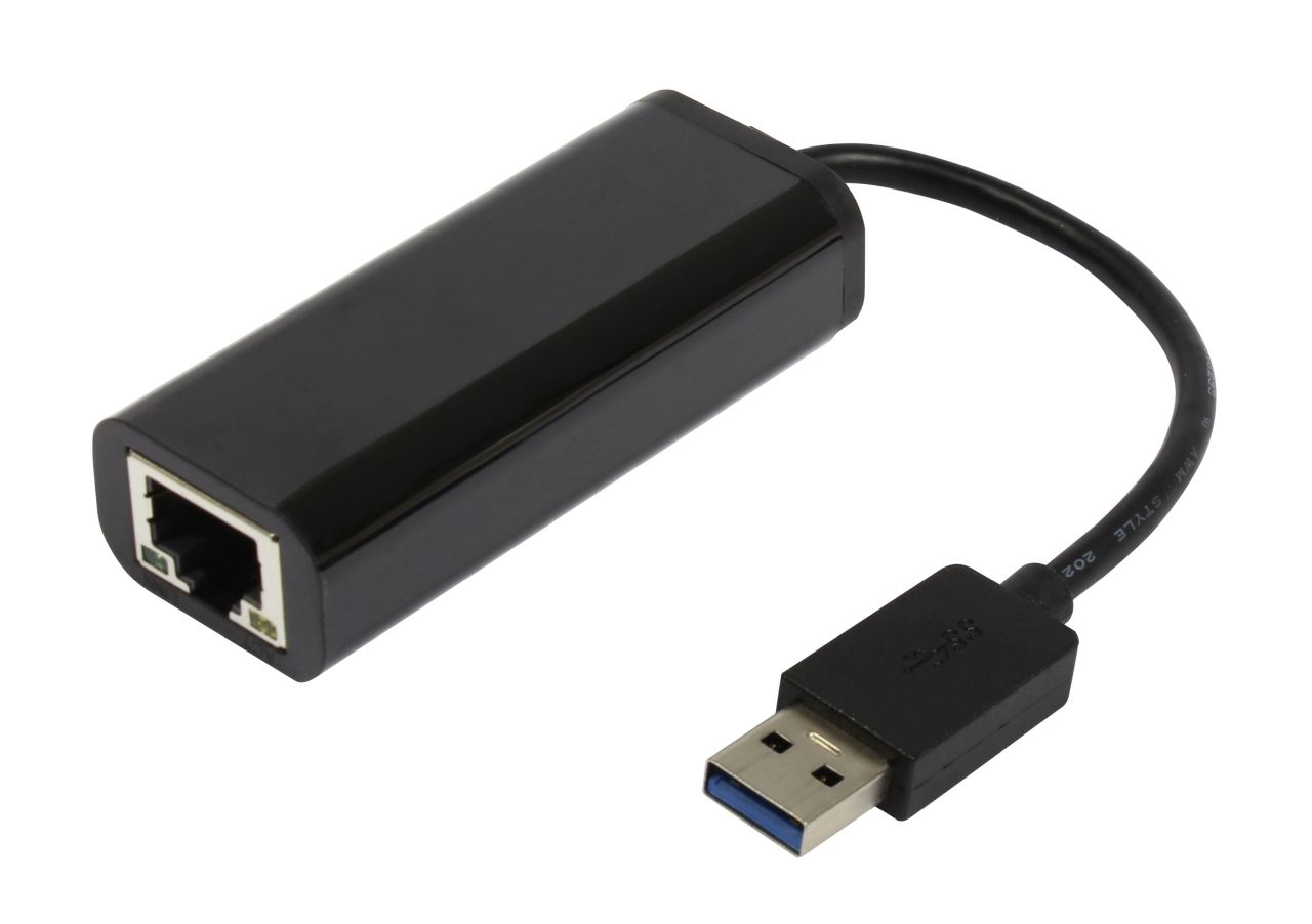 ALLNET ALL0173Gv2, USB Type-A 3.0, RJ-45, Schwarz