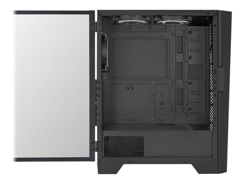 AEROCOOL ADVANCED TECHNOLOGIES AeroCool Mirage-G-BK-v1 - Mid tower - ATX - Seitenteil mit Fenster (gehärtetes Glas)keine Spannungsversorgung (ATX) - Schwarz - USB/Audio