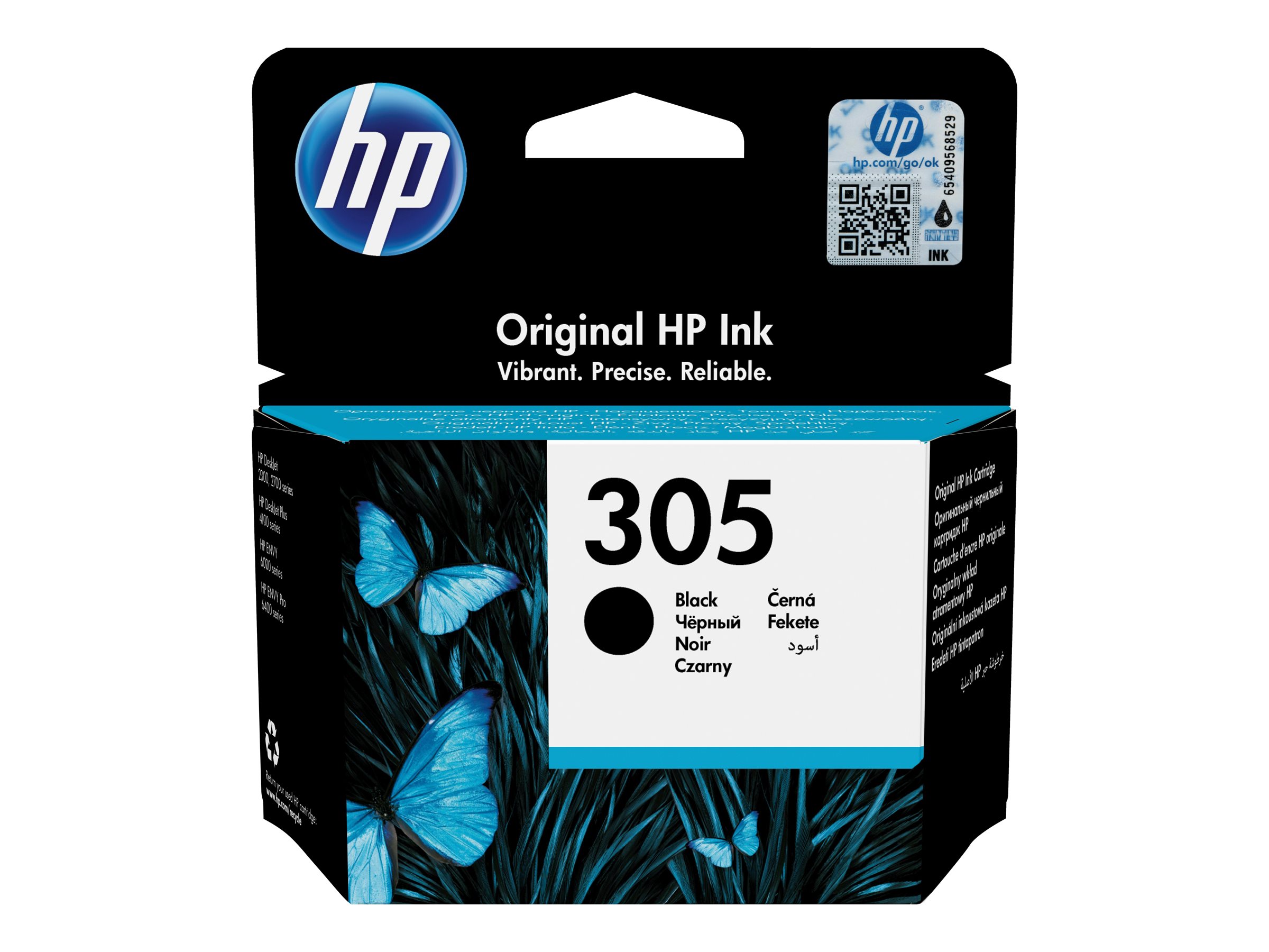 HP 305 Black Original Ink Cartridge - Original - TintenpatroneSchwarz - 2 ml