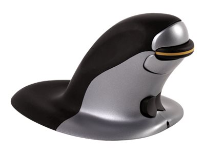 Fellowes Penguin Large - Vertikale Maus - rechts- und linkshändig - Laser - kabellos - 2.4 GHz - kabelloser Empfänger (USB)