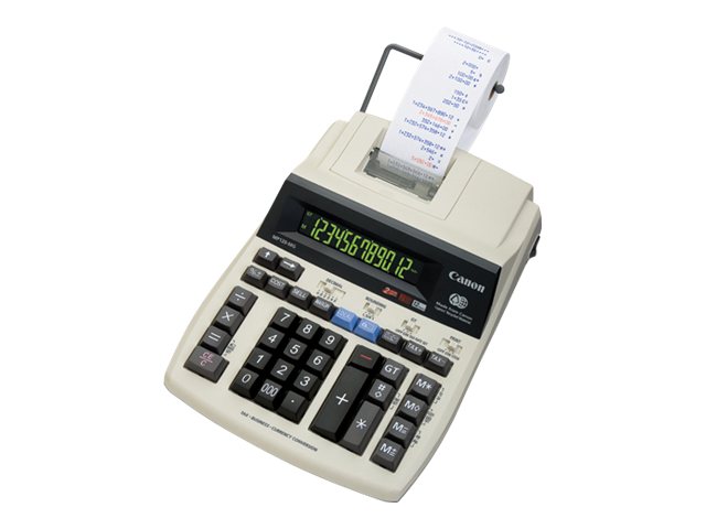 Canon MP120-MG-es II, Desktop, Druckrechner, 12 Ziffern, Display klappbar, AC, Weiß12-digit AC ink rolle