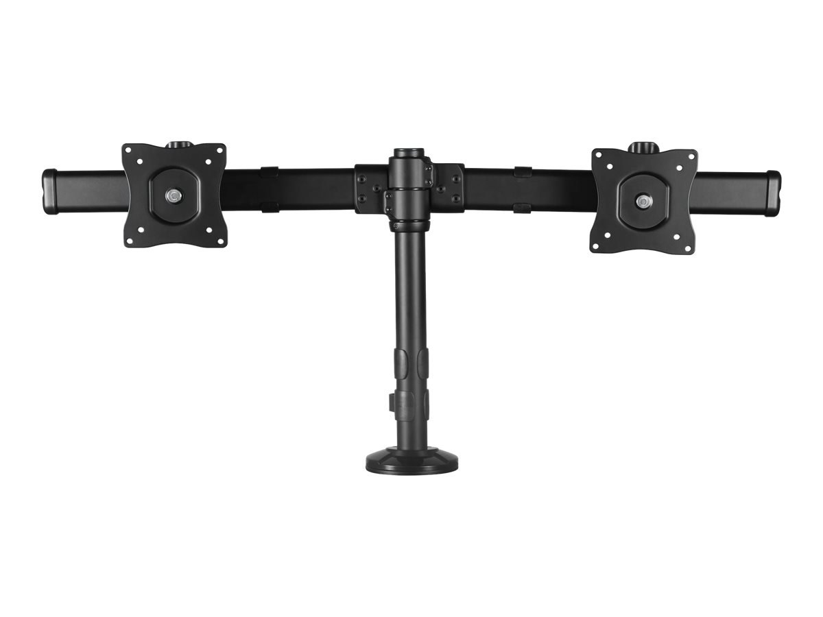 StarTech.com Dual-Monitor-Arm Halterung - Für bis zu 27-Zoll-Monitore - Flaches Design - Tischhalterung oder Tüllenloch-Monitorhalterung - Aufstellung - für 2 Monitore - Kunststoff, Aluminium, Stahl -