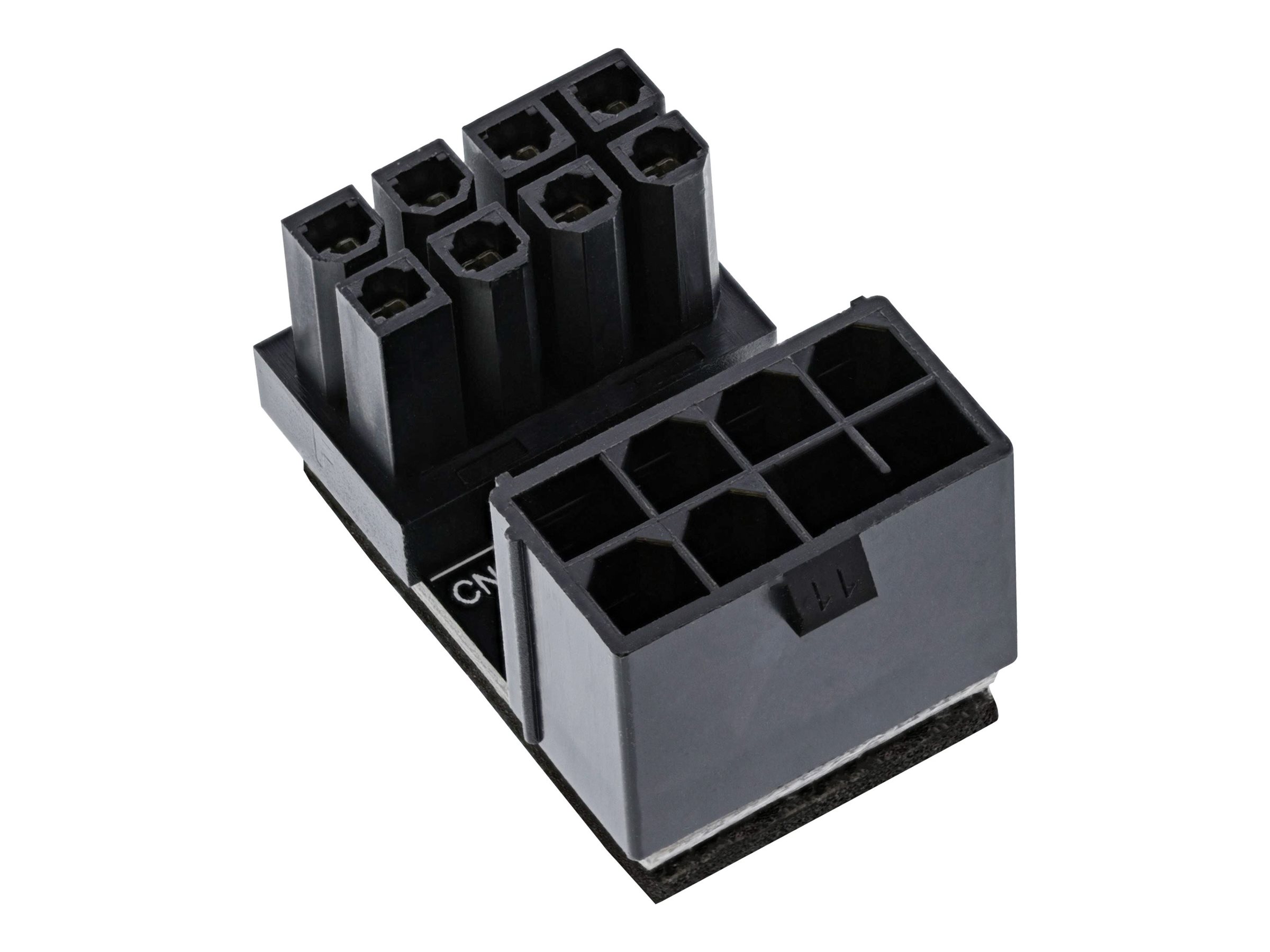InLine Stromadapter intern - 180° ATX 8pol Stecker / Buchsezu 8-poliger PCIe Power (W) gewinkelt