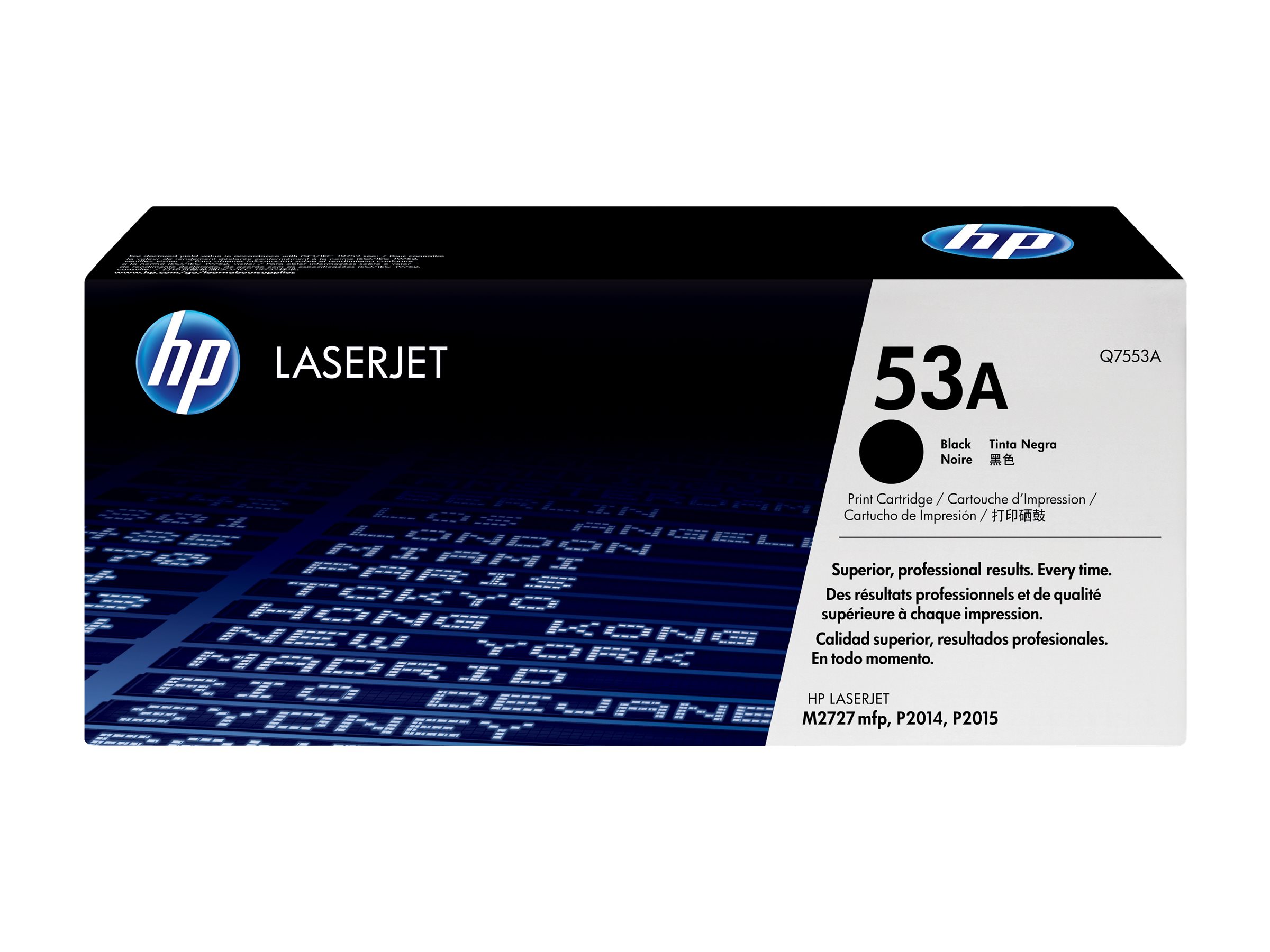 HP 53A - Schwarz - original - LaserJet - Tonerpatrone (Q7553A)für LaserJet M2727nf MFP - M2727nfs MFP - P2014 - P2014n - P2015 - P2015d - P2015dn - P2015n - P2015x