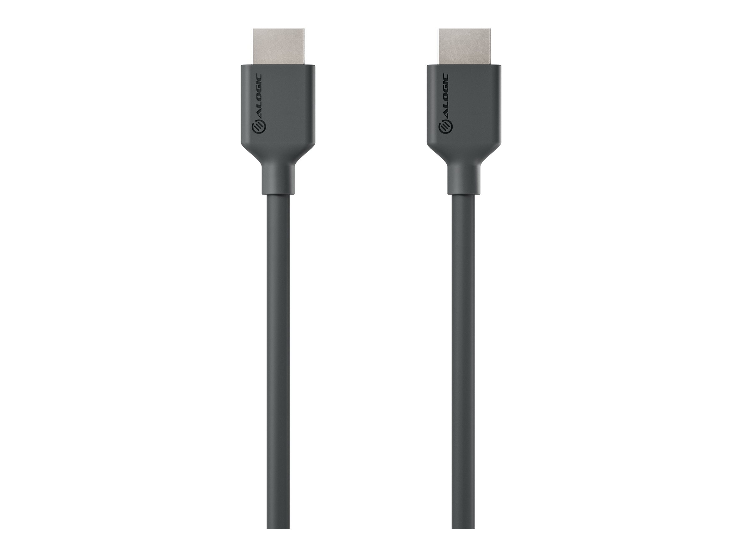 Alogic Elements Series - Premium Hochgeschwindigkeit - HDMI-Kabel mit Ethernet - HDMI männlich zu HDMI männlich - 1.5 m - Schwarz - 4K60Hz (4096 x 2160)Unterstützung - 1080p Unterstützung 240Hz - 3D-V