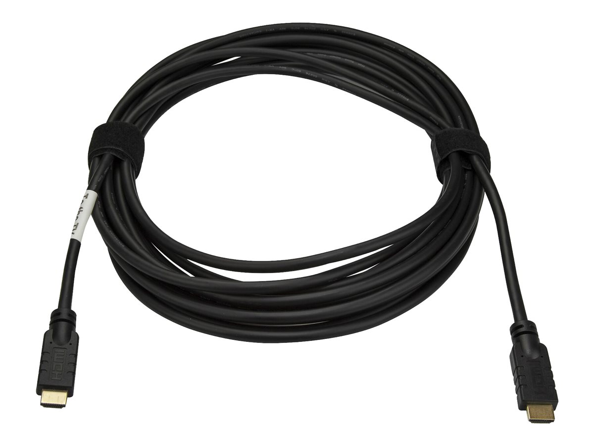 StarTech.com Startech 10m(30ft) HDMI 2.0 Cable, 4K 60Hz Active HDMI Cable, CL2 Rated for In Wall Installation, Long Durable High Speed Ultra-HD HDMI Cable, HDR 10, 18Gbps, Male to Male Cord, Black - A