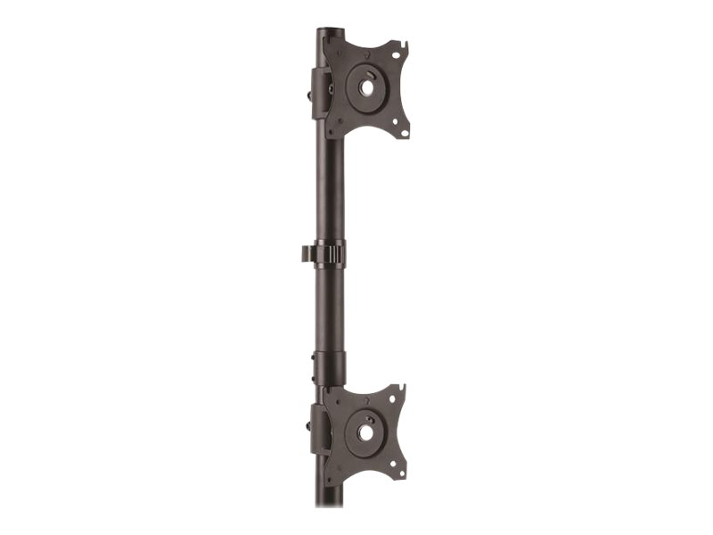 StarTech.com Startech Vertical Desk Mount Dual Monitor Arm - For Monitors 13" to 27" - Adjustable - Desk Clamp / Grommet-Hole Mount - Dual VESA Monitors - Black (ARMDUALV)Befestigungskit - für 2 Monit