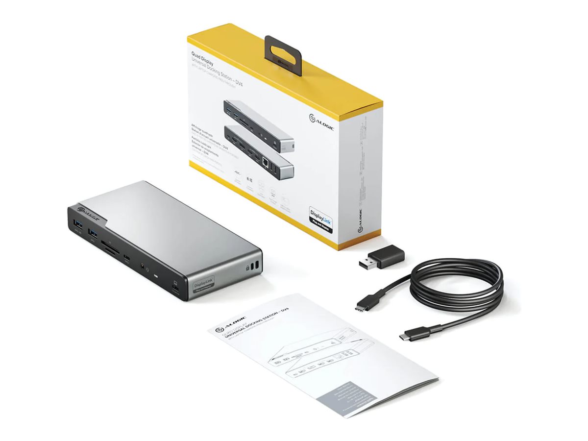Alogic DV4 - Dockingstation - für Laptop - USB-C / USB-A
