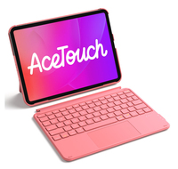 Inateck KB04122, Folio, Apple, iPad 11" (A16 2025), iPad 10, iPad Air 11" M3/M2 (2025/2024), iPad Air 7/6/5/4, iPad Pro 11" 4/3/2/1, 27,9 cm (11"), Bluetooth, 450 gUltraleicht Tastatur für iPad - QWER
