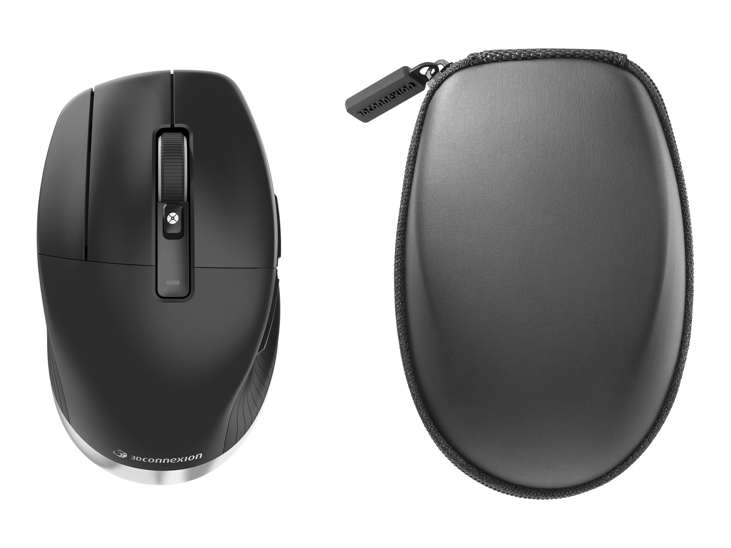 3Dconnexion CadMouse Pro Wireless Left - Maus - ergonomisch - Für Linkshänder - 7 Tasten - kabellos - Bluetooth, 2.4 GHz, USB-C - kabelloser Empfänger (USB)