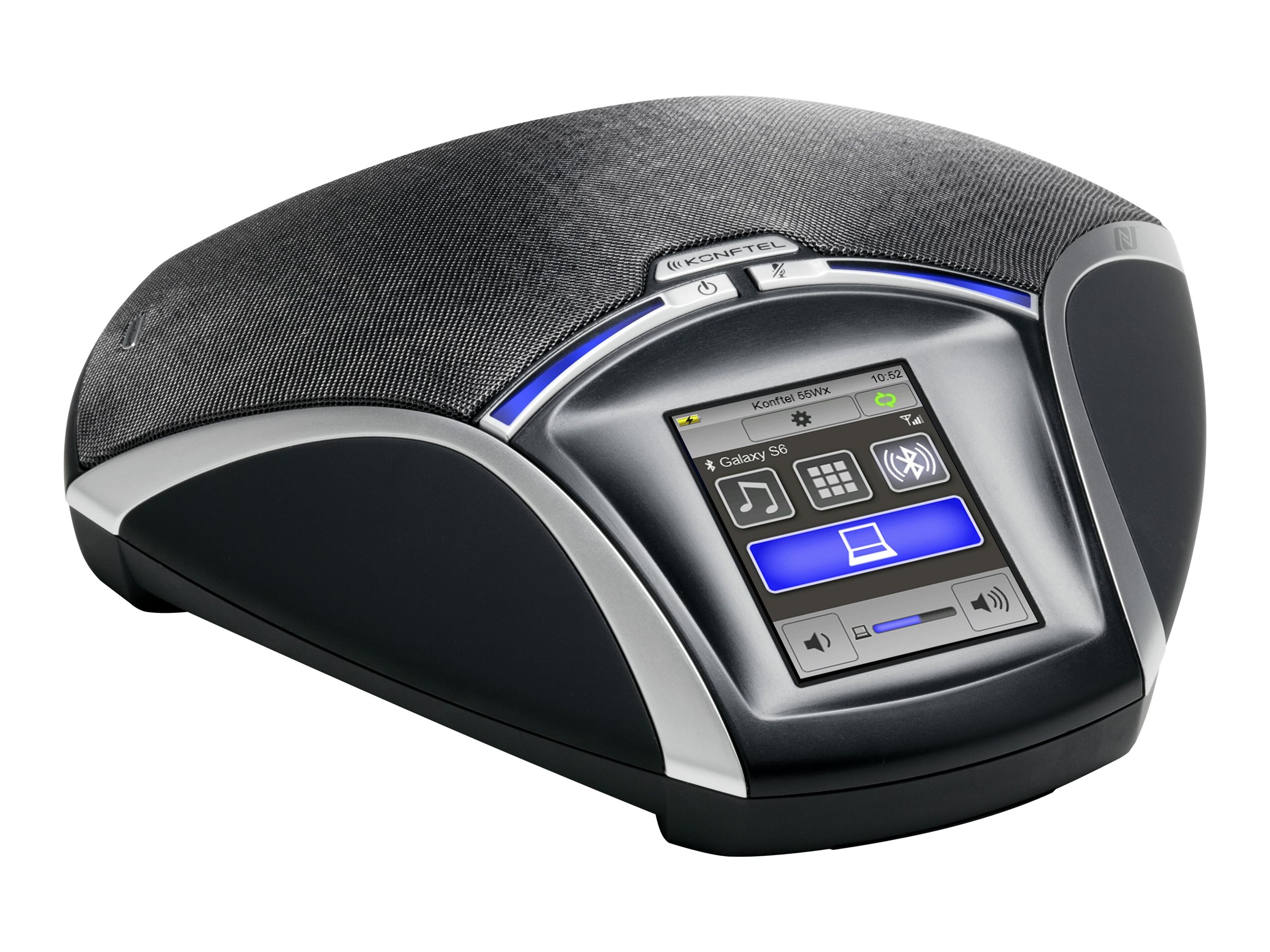 Konftel 55Wx, IP-Konferenztelefon, Mittlerer Raum, 30 m², Tasten, Berührung, Schwarz, LCD12 personen - 100-24000 Hz - 90 dB NPS 0.5 m - USB 2.0 Mini B - Bluetooth 3.0 - 100–240 V - SD/SDHC - 222 x 206