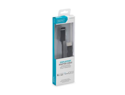 DIGITUS DisplayPort Adapter / Konverter, DP - HDMIzu HDMI weiblich - 15 cm - Doppelisolierung - Schwarz