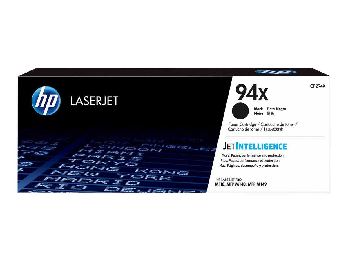 HP 94X - Schwarz - original - LaserJet - Tonerpatrone (CF294X)für LaserJet Pro M118dw - MFP M148dw - MFP M148fdw