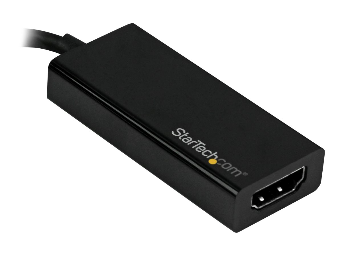 StarTech.com USB-C to HDMI Adapter - USB Type-Cto HDMI Converter - 4K 60Hz - Externer Videoadapter - USB-C - HDMI - Schwarz - für P/N: TB3DK2DPM2 - TB3DOCK2DPPD - TB3DOCK2DPPU - TB4CDOCK