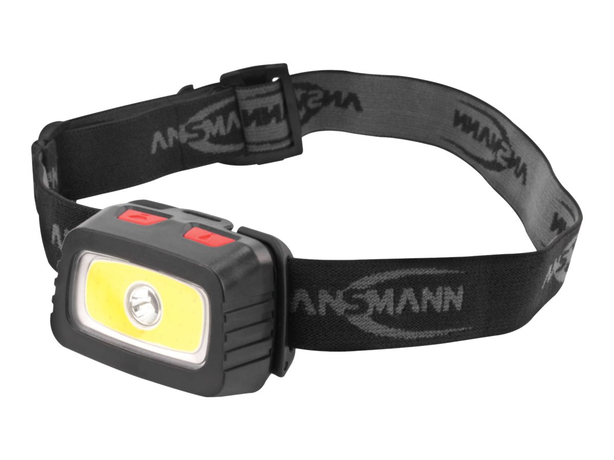 Ansmann HD200B - Stirnlampe - LED - 3 W - Schwarz/ Rot