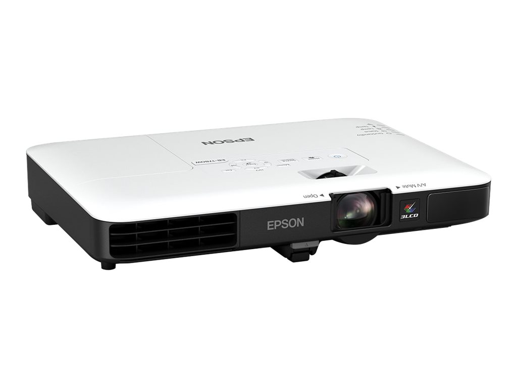 Epson EB-1780W - LCD-Projektor - tragbar - 3000 lm (weiß)3000 lm (Farbe) - WXGA (1280 x 800) - 16:10 - 720p - 802.11n drahtlos - Schwarz - weiß