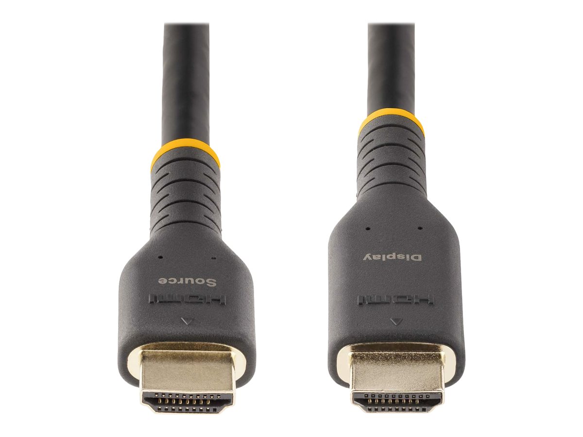 StarTech.com 10 m Aktives HDMI Kabel 4k, High-SpeedHDMI 2.0 ARC Kabel - Hohe Geschwindigkeit - HDMI-Kabel mit Ethernet - HDMI männlich zu HDMI männlich - 10 m - Schwarz