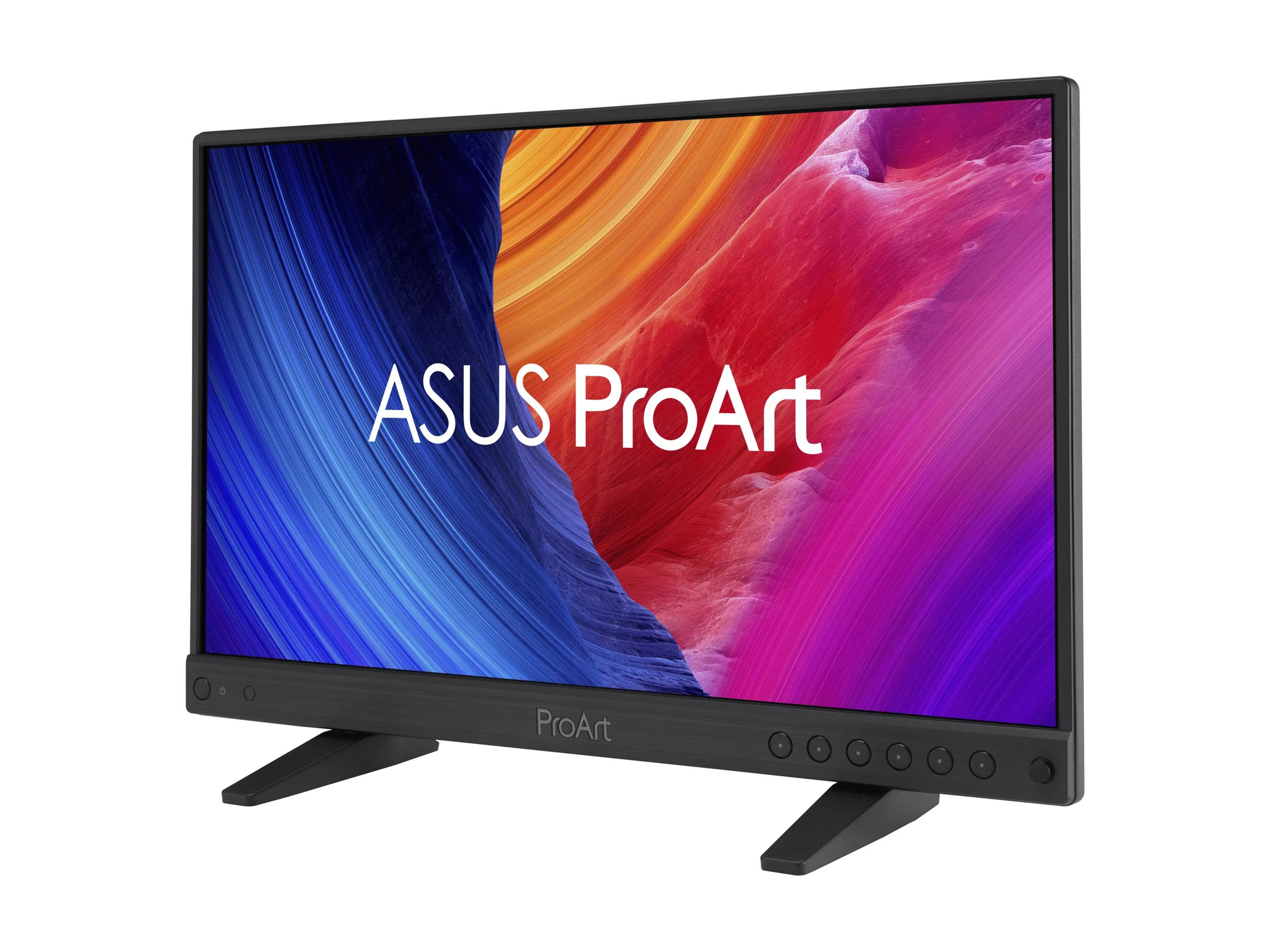 ASUS ProArt PA16USV - LED-Monitor - 40.6 cm (16")(15.6" sichtbar) - tragbar - 3840 x 2160 4K @ 60 Hz - IPS - 400 cd/m² - 1200:1 - HDR10 - 5 ms - HDMI - USB-C - 12G-SDI - Schwarz - mit Zero Bright Dot-