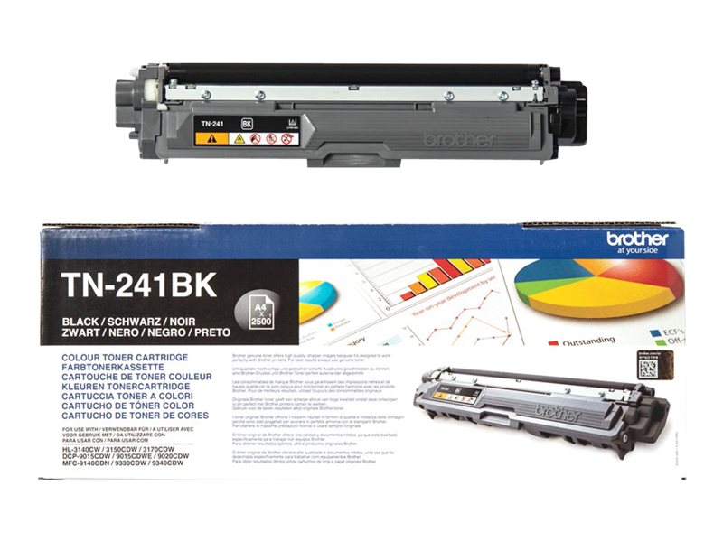 Brother TN241BK - Schwarz - original - Tonerpatronefür Brother DCP-9015CDW - DCP-9020CDW - HL-3150CDW - MFC-9140CDN