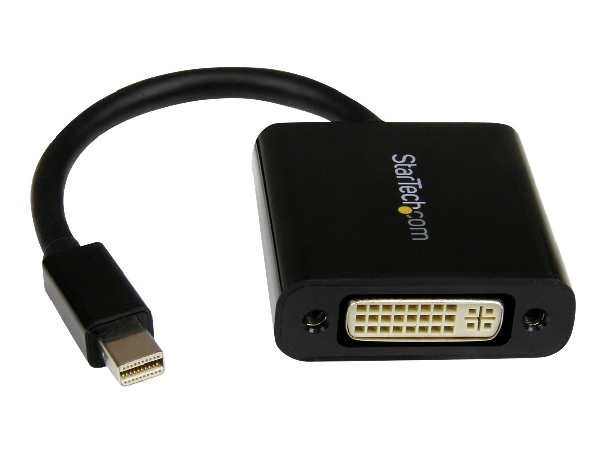 StarTech.com StarTech Mini DisplayPort auf DVI Adapter Konverter - 1 x  Mini DP (Stecker)DVI-I (Buchse) - maximale Auflösung 1920x1200 - DVI-Adapter - Mini DisplayPort (M) zu DVI-I (W) - 17 cm - Schwa