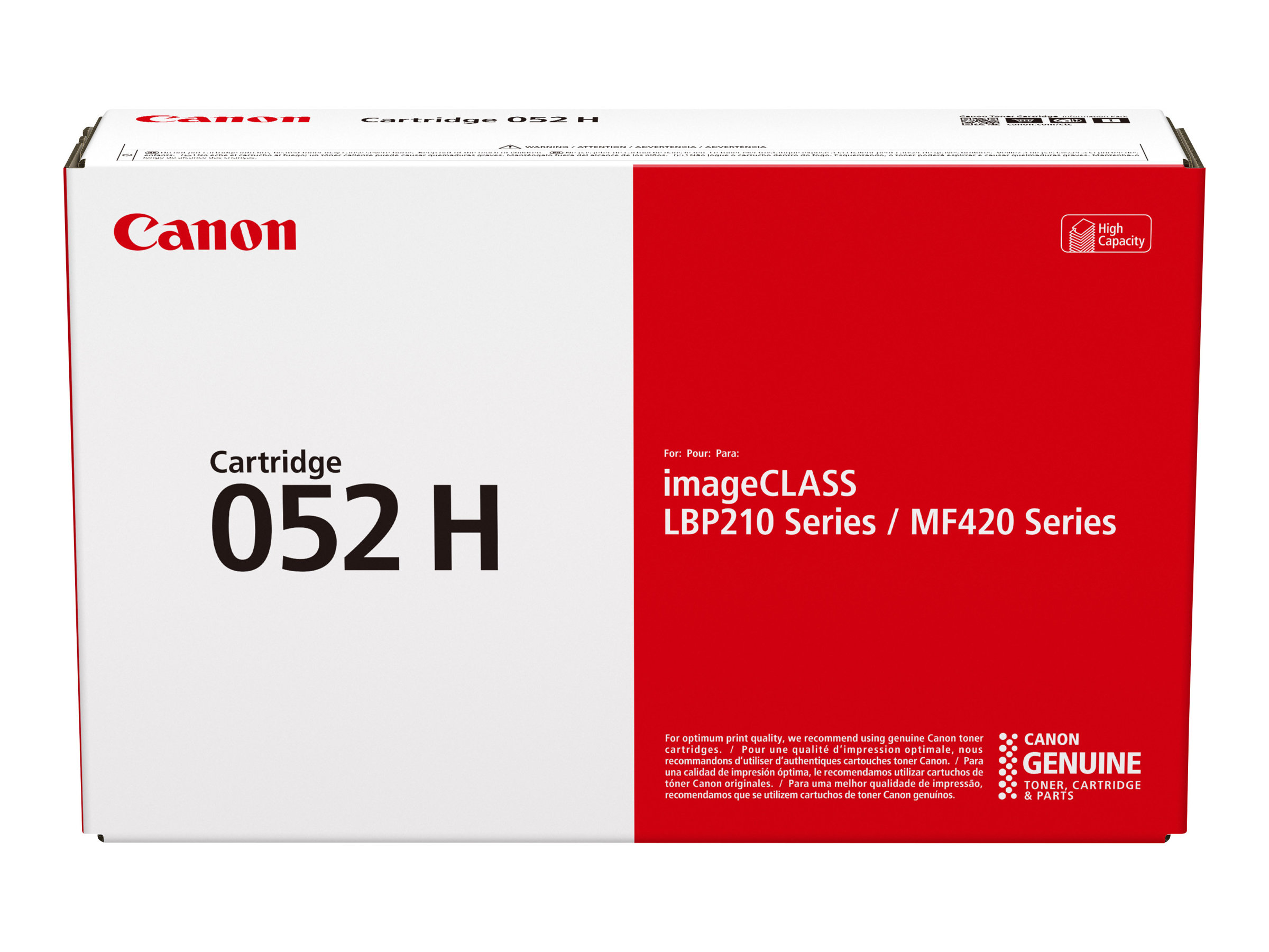 Canon 052 H - Mit hoher Kapazität - Schwarzoriginal - Tonerpatrone - für imageCLASS LBP212 - LBP215 - MF429; i-SENSYS LBP212 - LBP214 - LBP215 - MF421 - MF426 - MF429