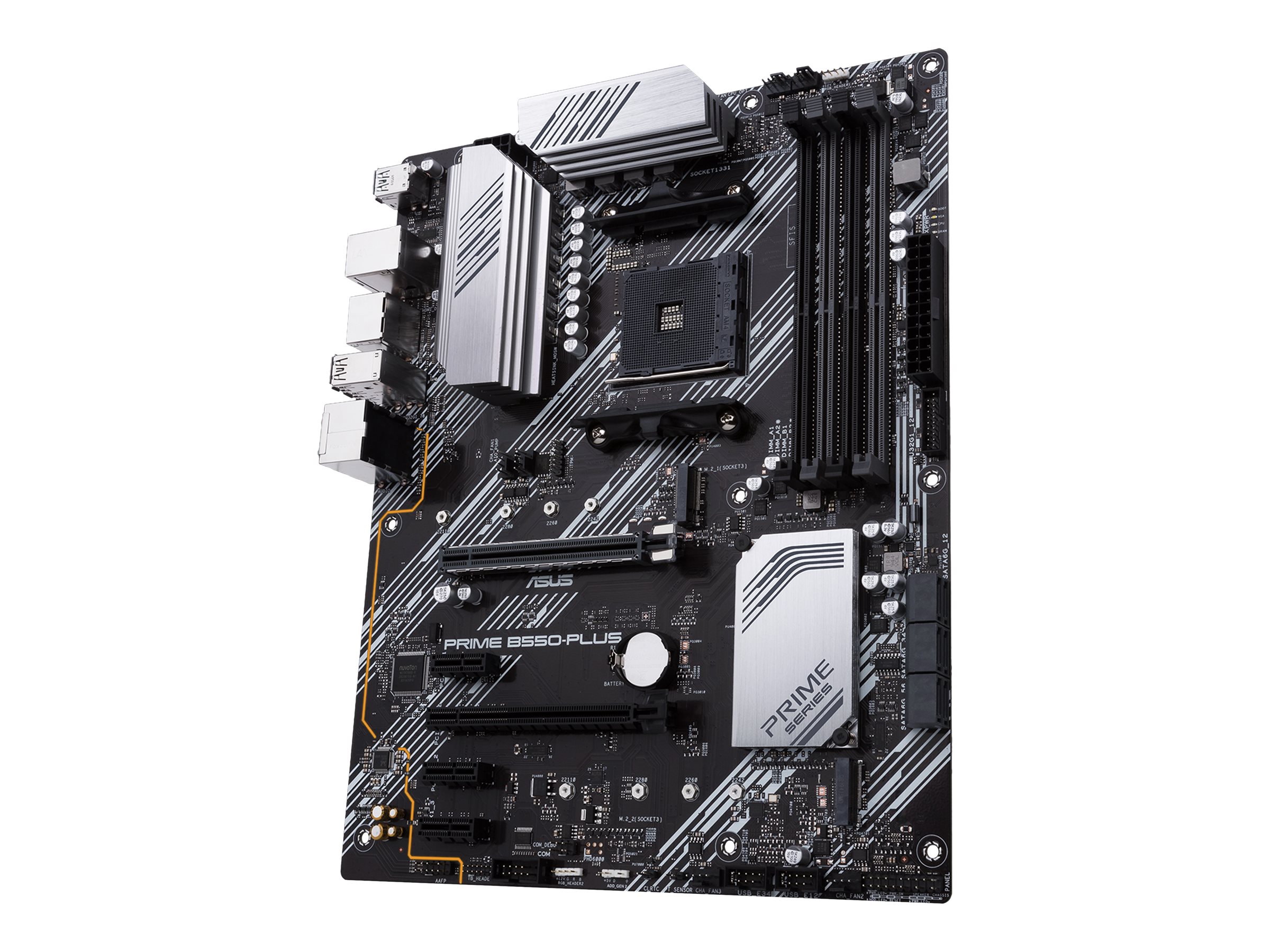ASUS PRIME B550-PLUS - Motherboard - ATX - Socket AM4 - AMD B550 Chipsatz - USB-C Gen2, USB 3.2 Gen 1, USB 3.2 Gen 2 - Gigabit LAN - Onboard-Grafik (CPU erforderlich)HD Audio (8-Kanal)