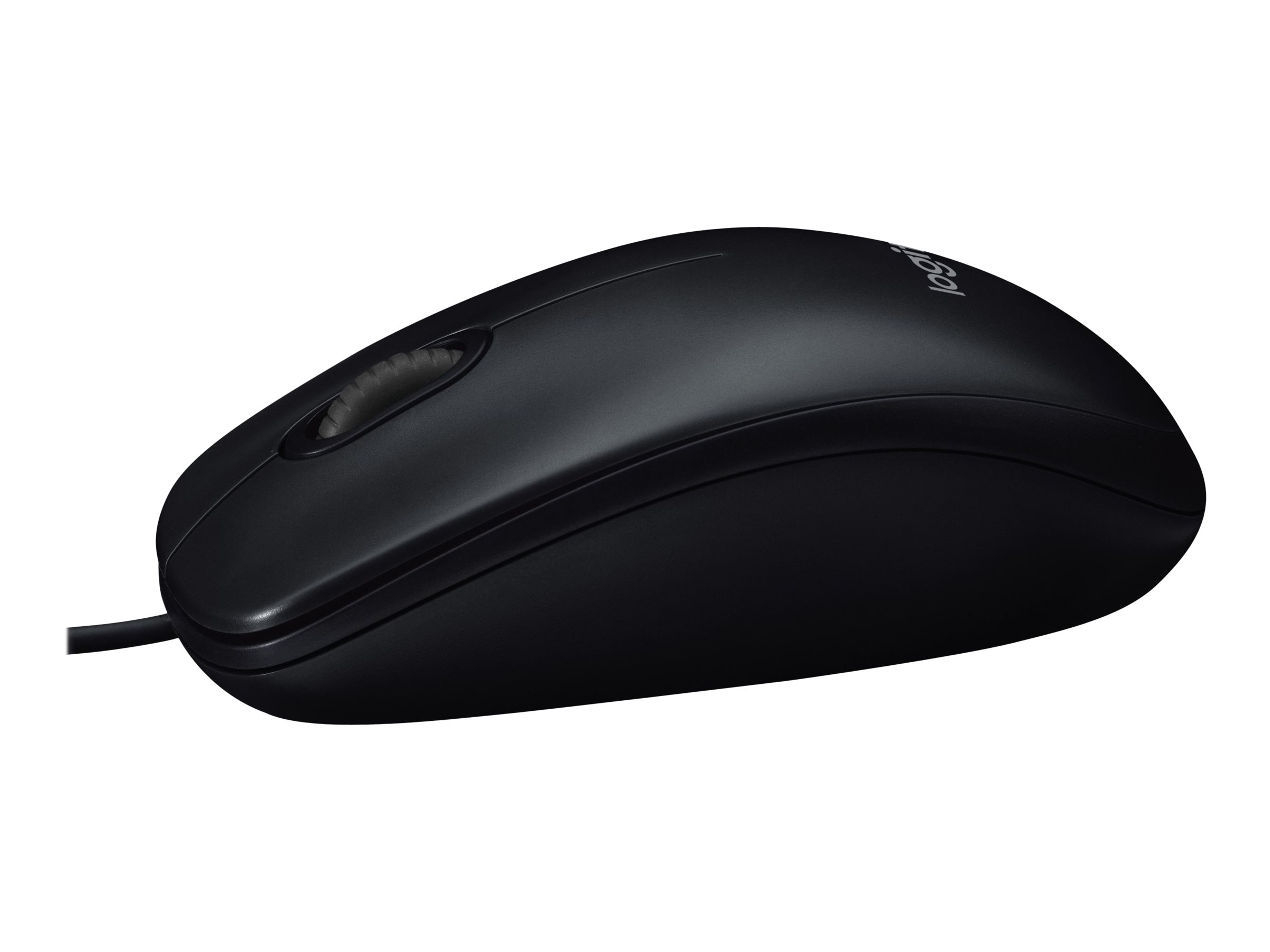 Logitech B100 - Maus - rechts- und linkshändigoptisch - 3 Tasten - kabelgebunden - USB - Schwarz