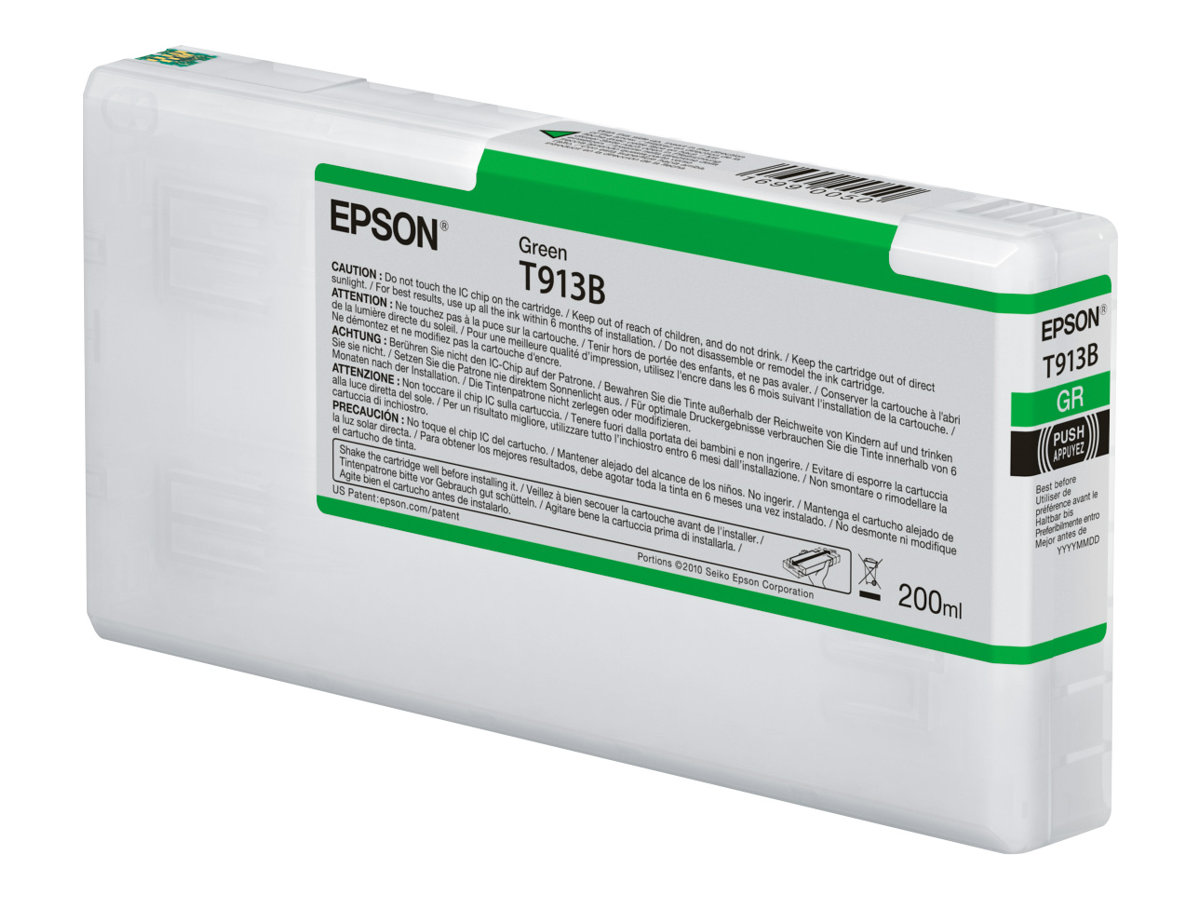 Epson T913B - 200 ml - grün - original - Tintenpatronefür SureColor SC-P5000 - SC-P5000 STD Spectro - SC-P5000 Violet - SC-P5000 Violet Spectro