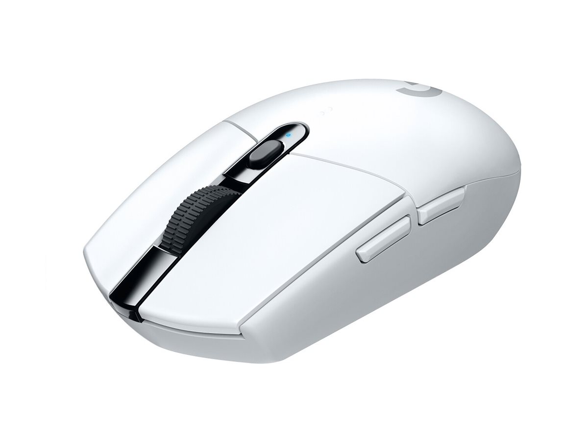 Logitech G G305 - Maus - optisch - 6 Tasten - kabellos - 2.4 GHz - kabelloser Empfänger (USB)weiß
