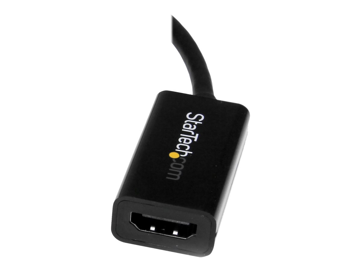 StarTech.com Mini DisplayPort auf HDMI 4k @ 30HzAdapter - DP 1.2 zu HDMI Audio Video Konverter für MacBook Pro / Air - Weiß - Videokonverter - DisplayPort - HDMI - Schwarz