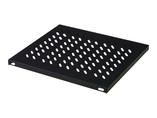 DIGITUS Fachboden für Netzwerk- und Serverschränke1HE Fachboden festeinb. f. Schr. ab 1000 mm Tiefe 44x486x770 mm - bis 50 kg - schwarz (RAL 9005)