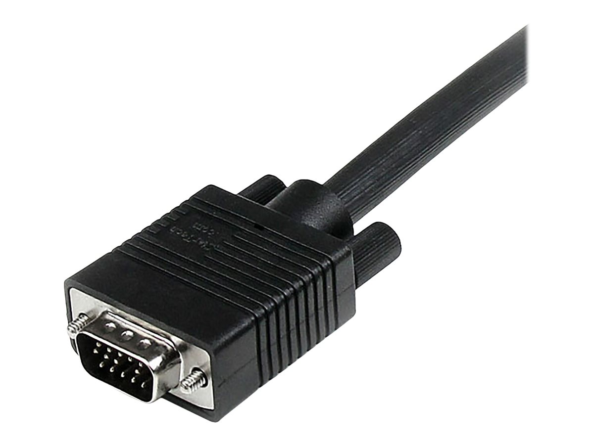 StarTech.com 2m VGA HD15 Koaxial Monitorkabel - St/St - VGA-Kabel - HD-15 (VGA)(M) zu HD-15 (VGA) (M) - 2 m - geformt - Schwarz