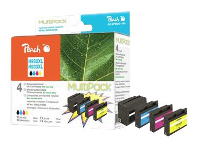 Peach PI300-416, Tinte auf Pigmentbasis, Tinte auf Pigmentbasis, 42 ml, 14 ml, 1510 Seiten, Multipack1x42 - 3x14 ml