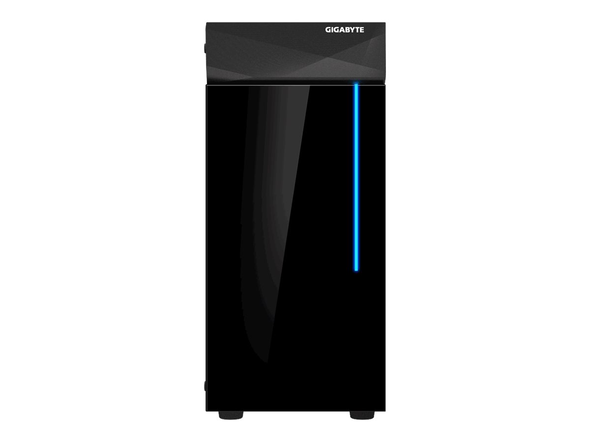 Gigabyte C200 GLASS - Tower - ATX - Seitenteil mit Fenster (gehärtetes Glas)keine Spannungsversorgung (ATX) - Schwarz - USB/Audio