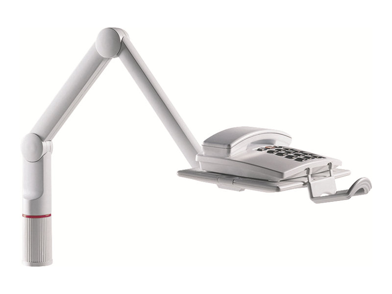 Novus Dahle Novus TalkMaster - Befestigungskit (TablettSpannbefestigung für Tisch - 2 Gelenkarme) - Swivel Design - für Telefon - Hellgrau - Schreibtisch